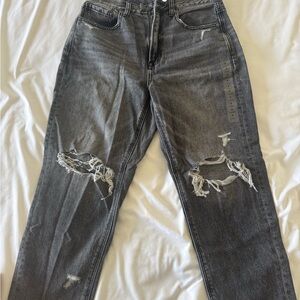 American Eagle Outfitters Women's Mom Jean Black Boot Cut Jeans